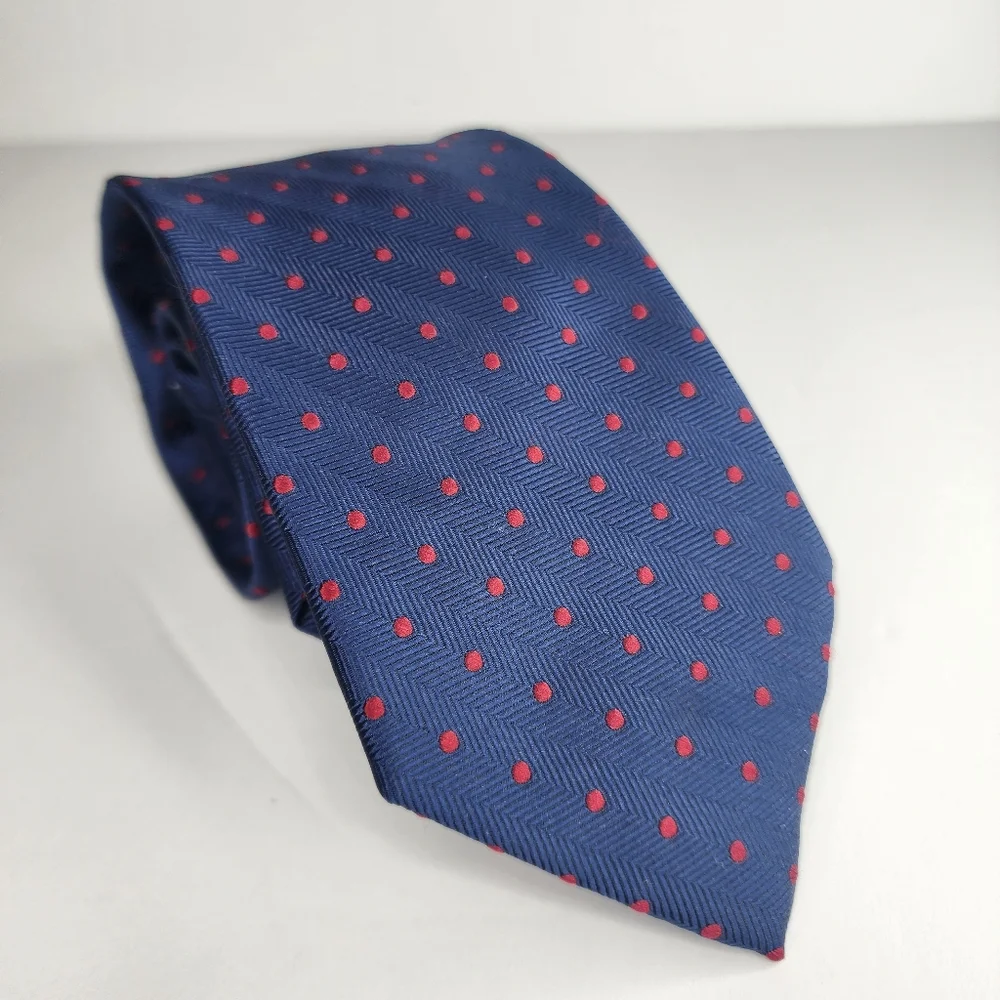 IZOD Blue and Red Polka Dot Tie.